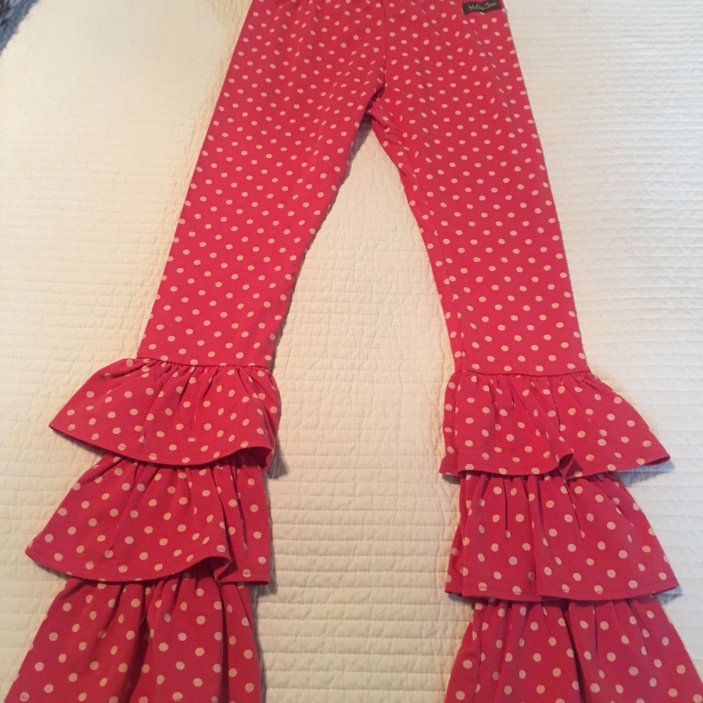 Matilda Jane pink with cream polka dot pants